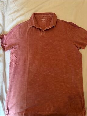 Bonobos Men's Rust Red Slub Polo